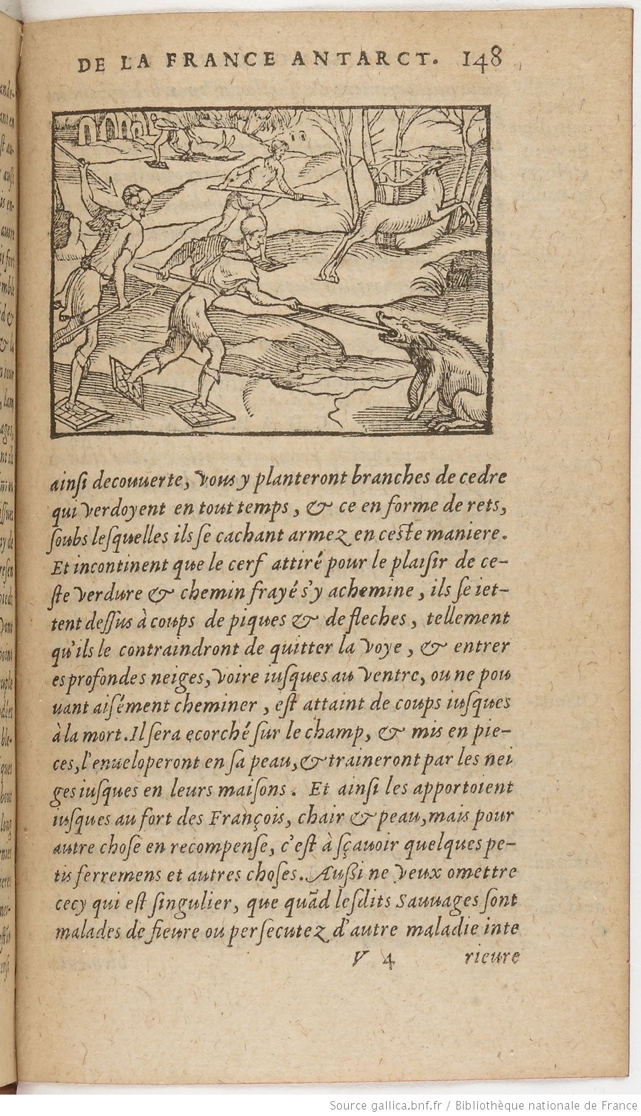 ANDRE THEVET, SINGULARITEZ DE LA FRANCE ANTARCTIQUE, 1557 — détail 2