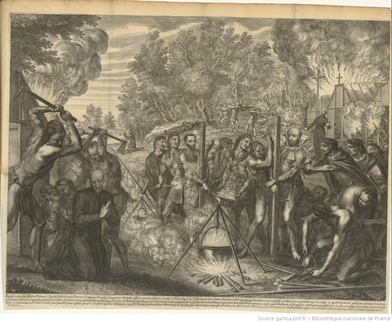 Jésuites martyrisés par les Iroquois, 1664