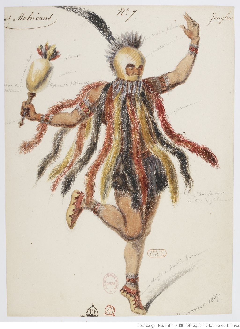 LES MOHICANS, 1837